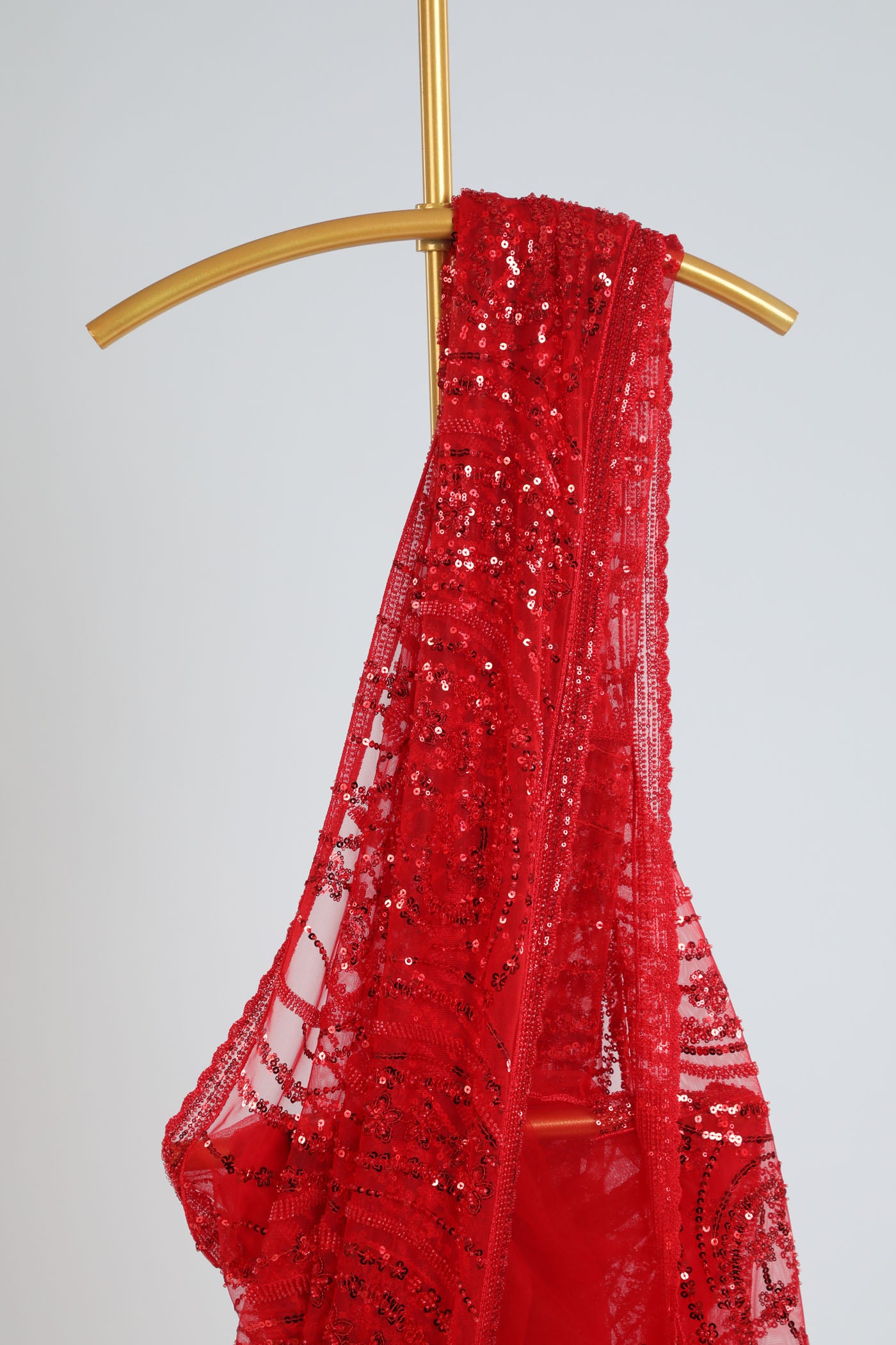 Fully embroidered saree on net