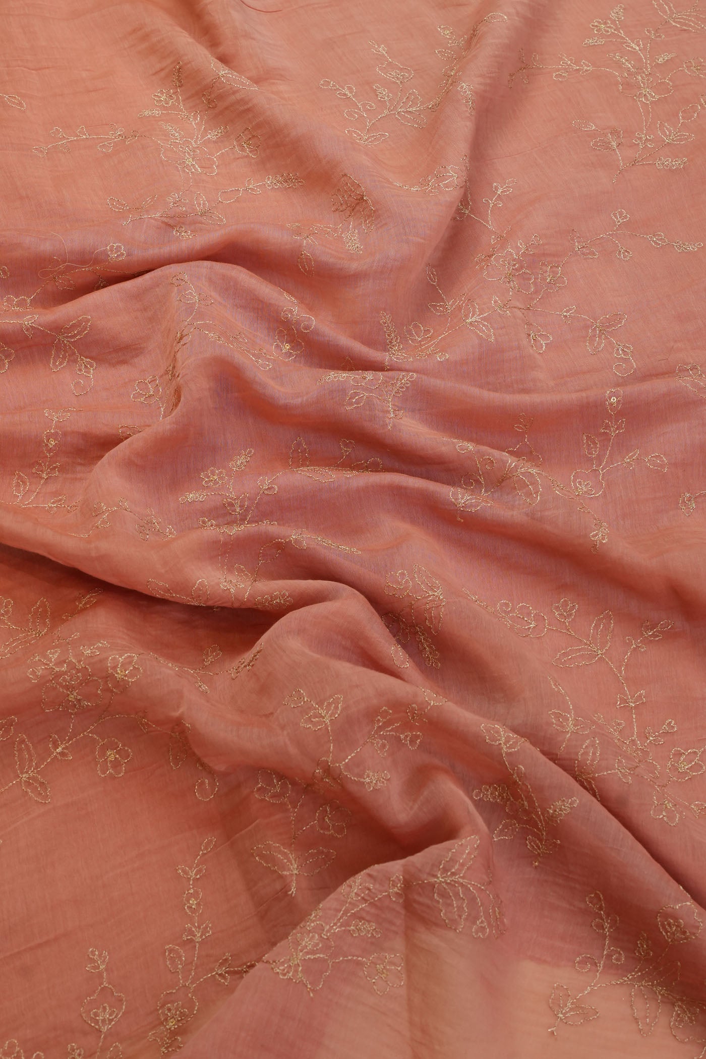 Elegant Floral Embroidered Fabric