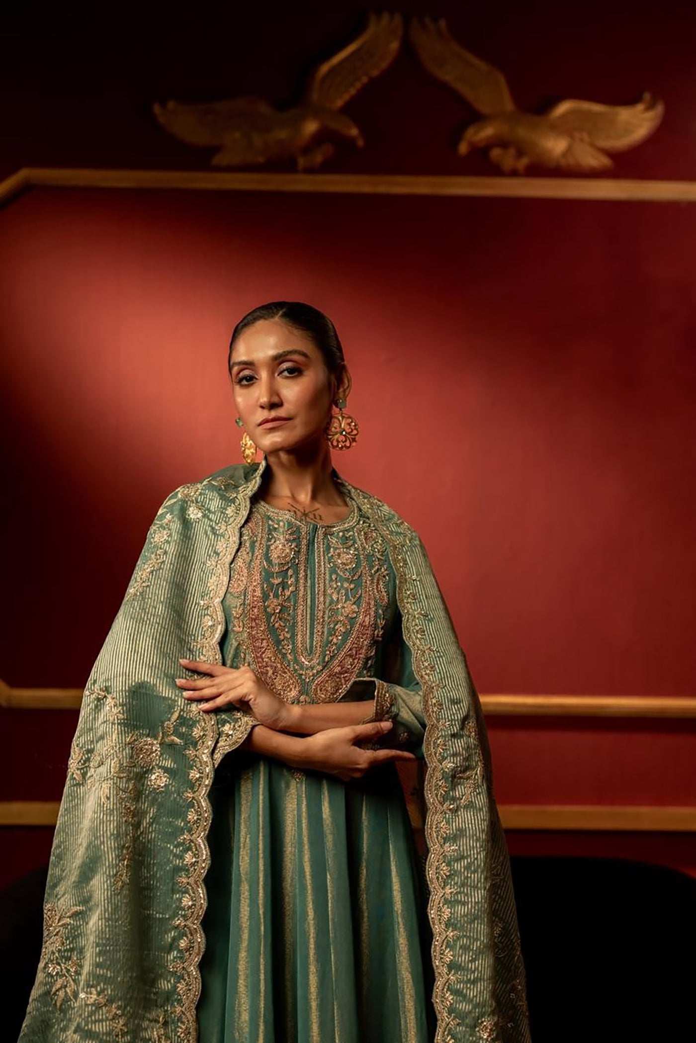 Celestial Sage Anarkali Ensemble