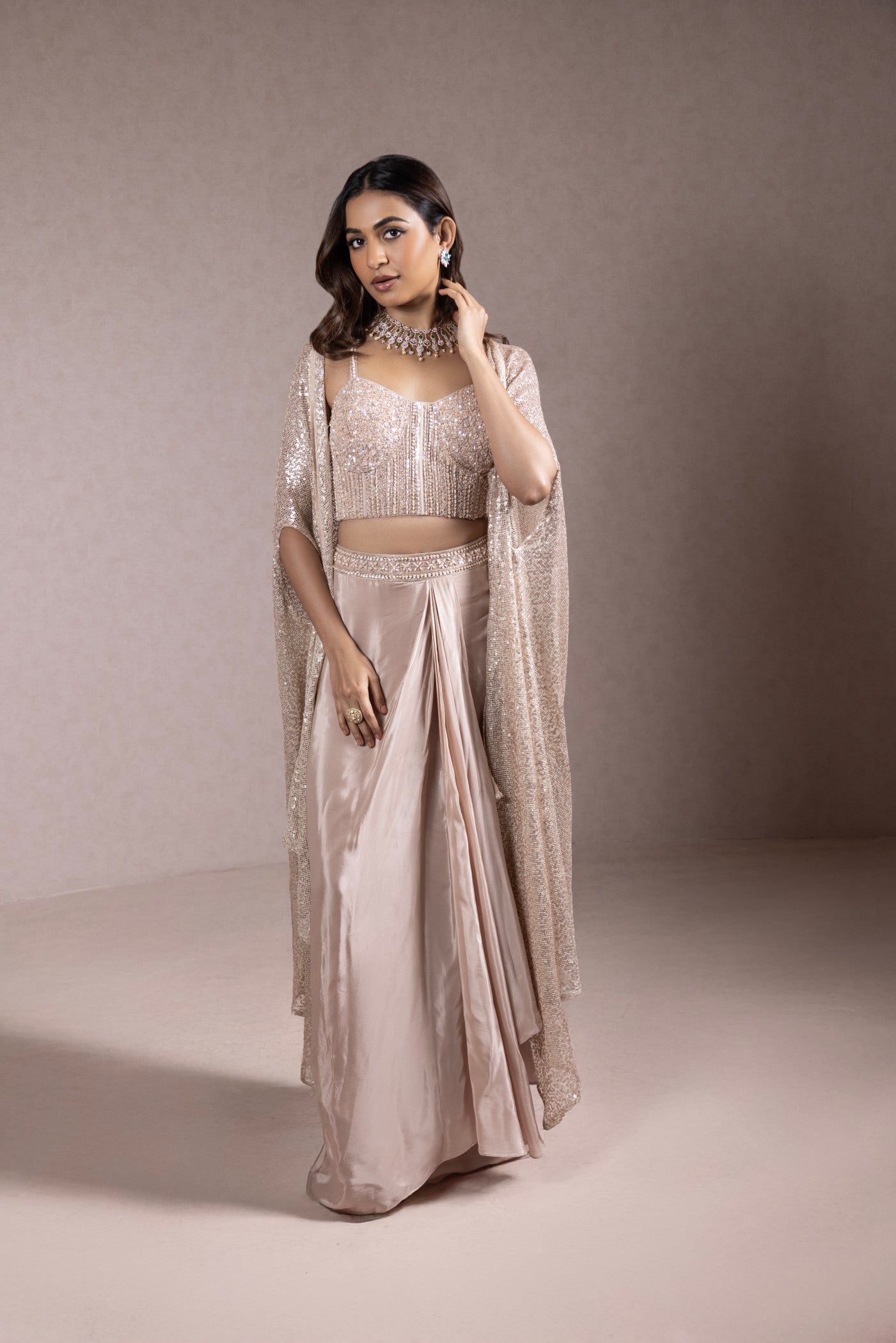 Crimson Peach Sequin Ensemble (RTS)