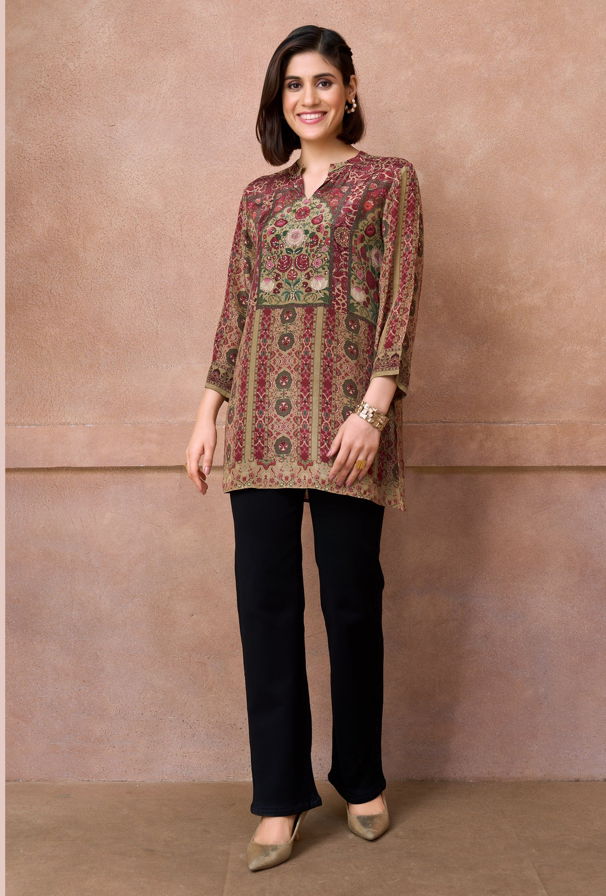 Crepe Printed Top