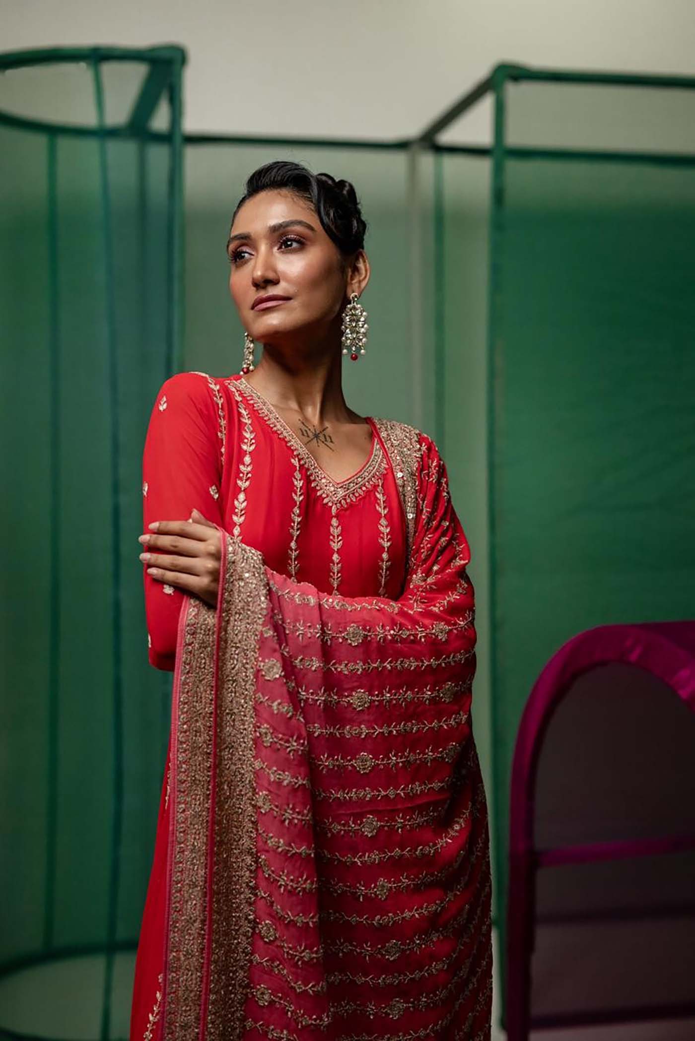 Crimson Grace Kurta Set