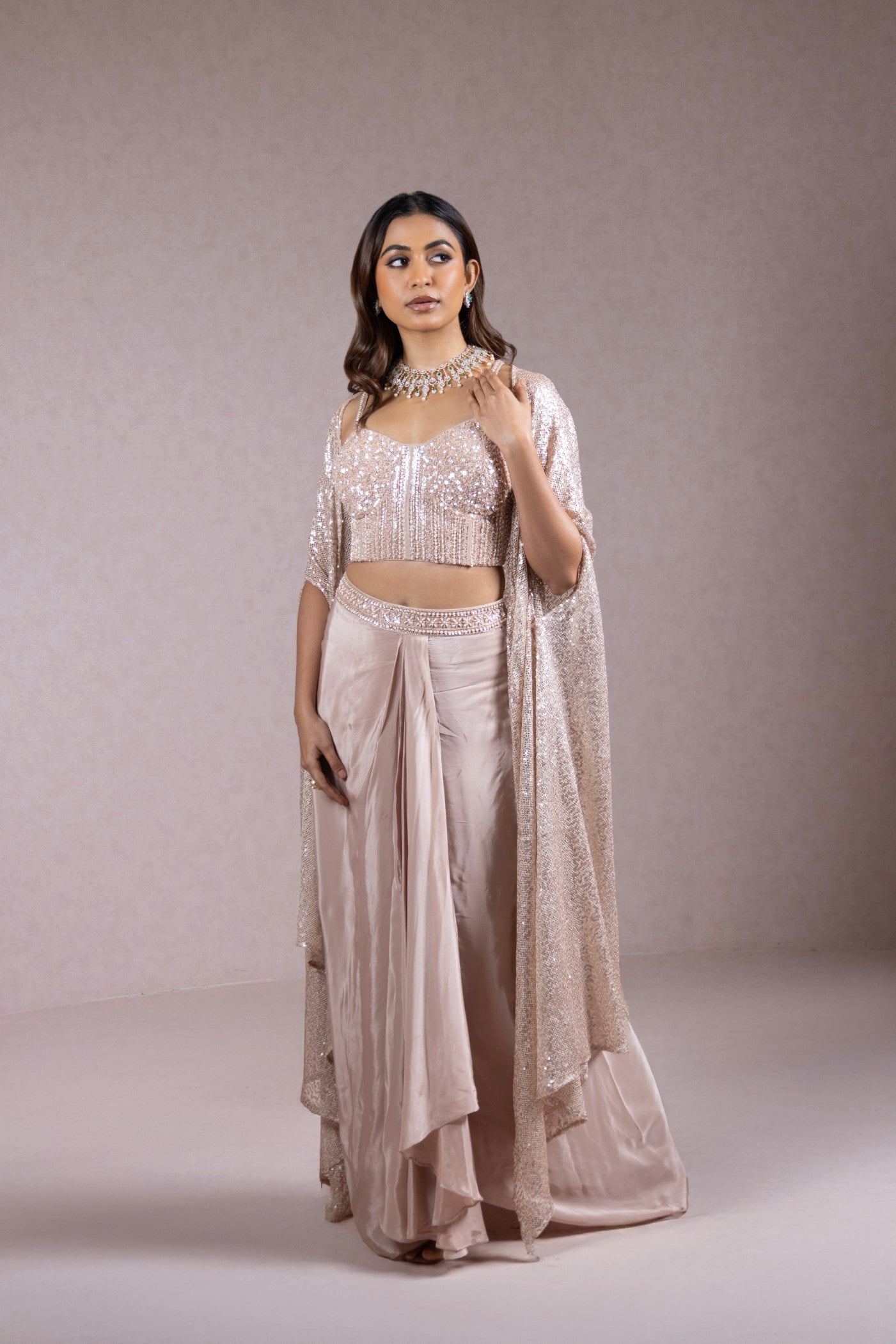 Crimson Peach Sequin Ensemble (RTS)